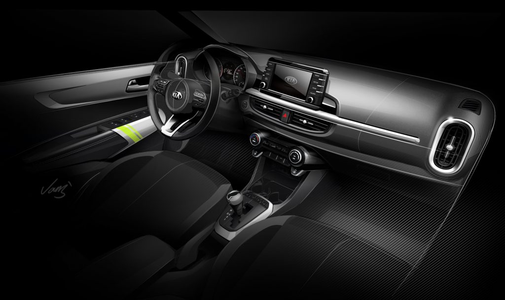 3rd generation Picanto interior rendering