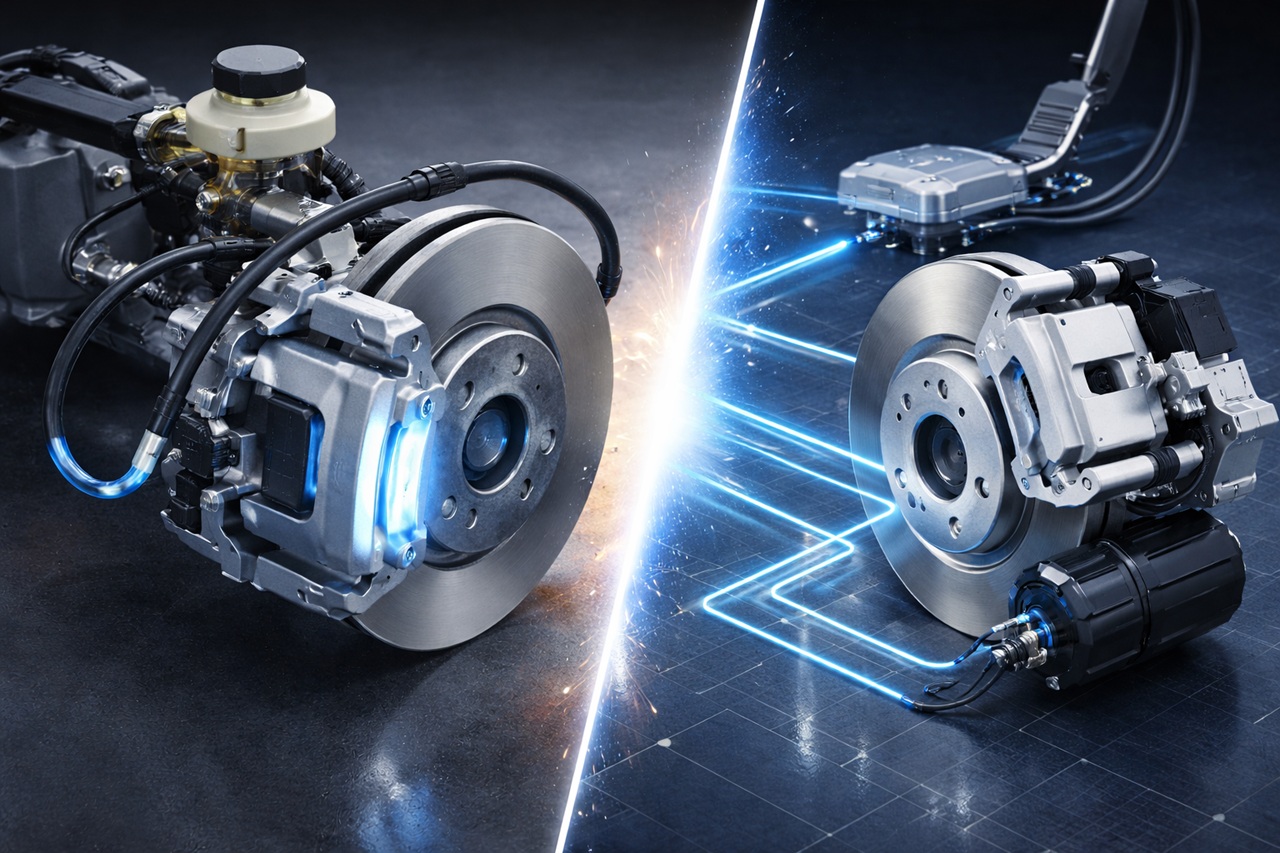 מערכת EMB מקצרת את זמן בניית לחץ הבלימה בשיעור של עד 50%, מ-300 עד 500 מילישניות עד ל-100-150 מילישניות. במהירויות נסיעה בינעירוניות זה יכול לקצר את מרחק הבלימה בערך ב-5-10 מטרים.