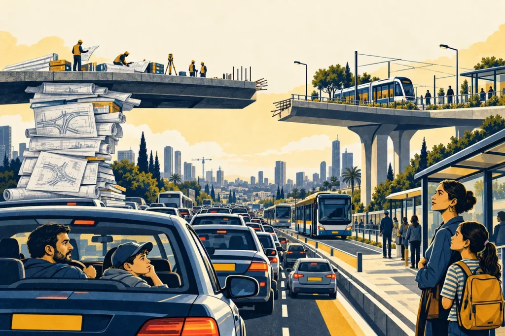 למשרד התחבורה אין מצפן: למה ישראל תקועה בפקקים?